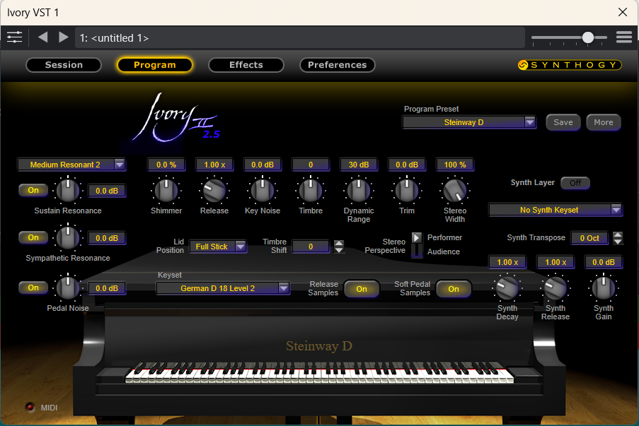 Synthogy Ivory II Grand Pianos